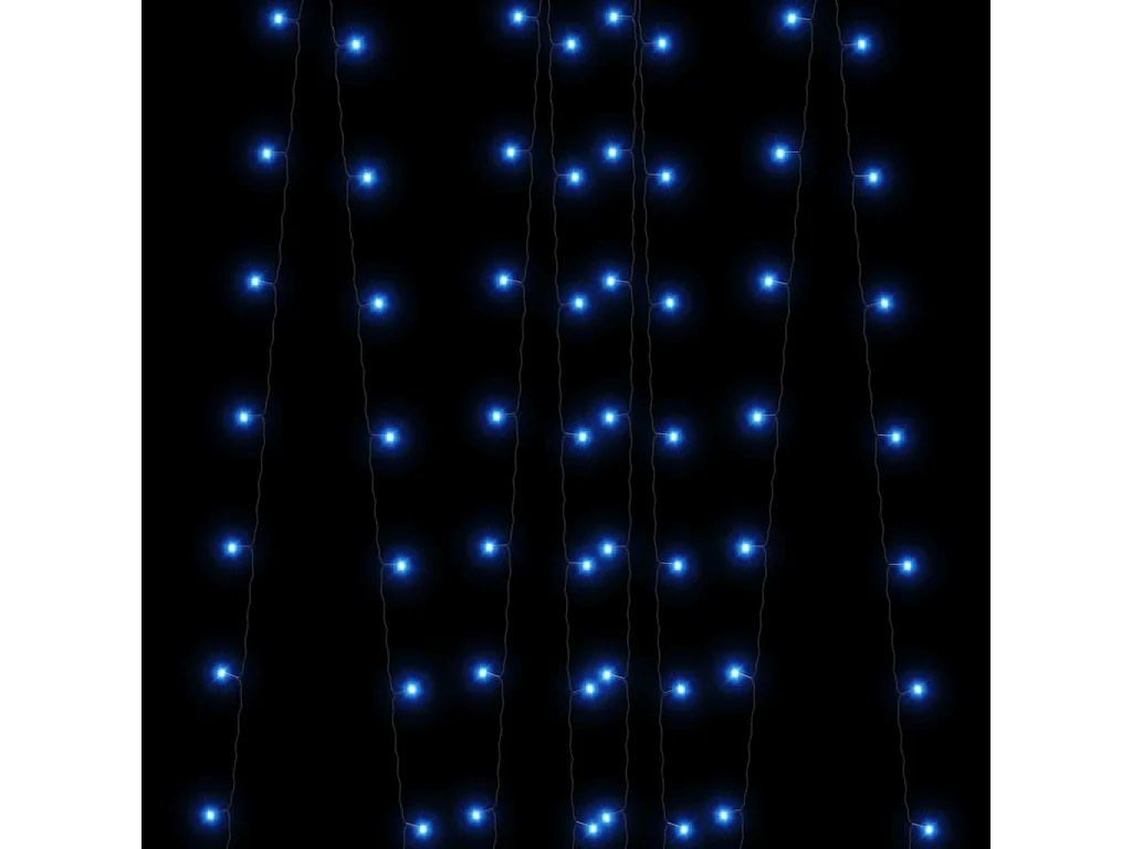 Luces solares 5 uds 5x200 LED Azul Interior Exterior