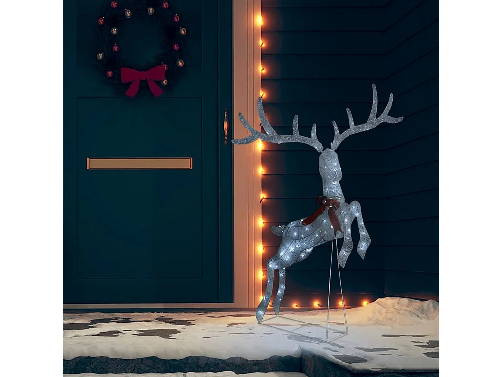 Decoración navideña Reno Volador 120 LED Blanco Frío Blanco