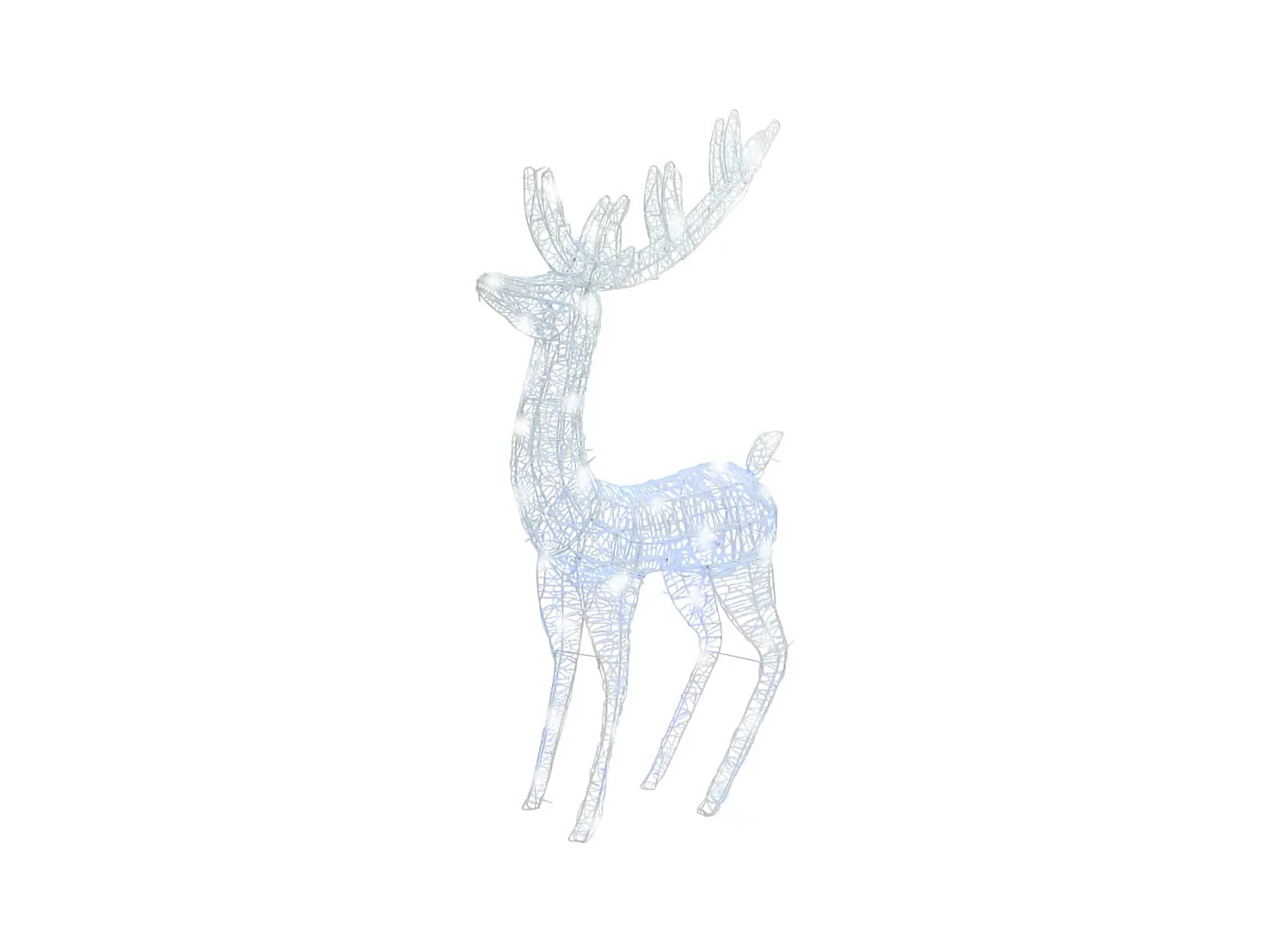 XXL Weihnachts-Rentier, Acryl, 250 LEDs, 2 Stück, 180 cm, Kaltweiß
