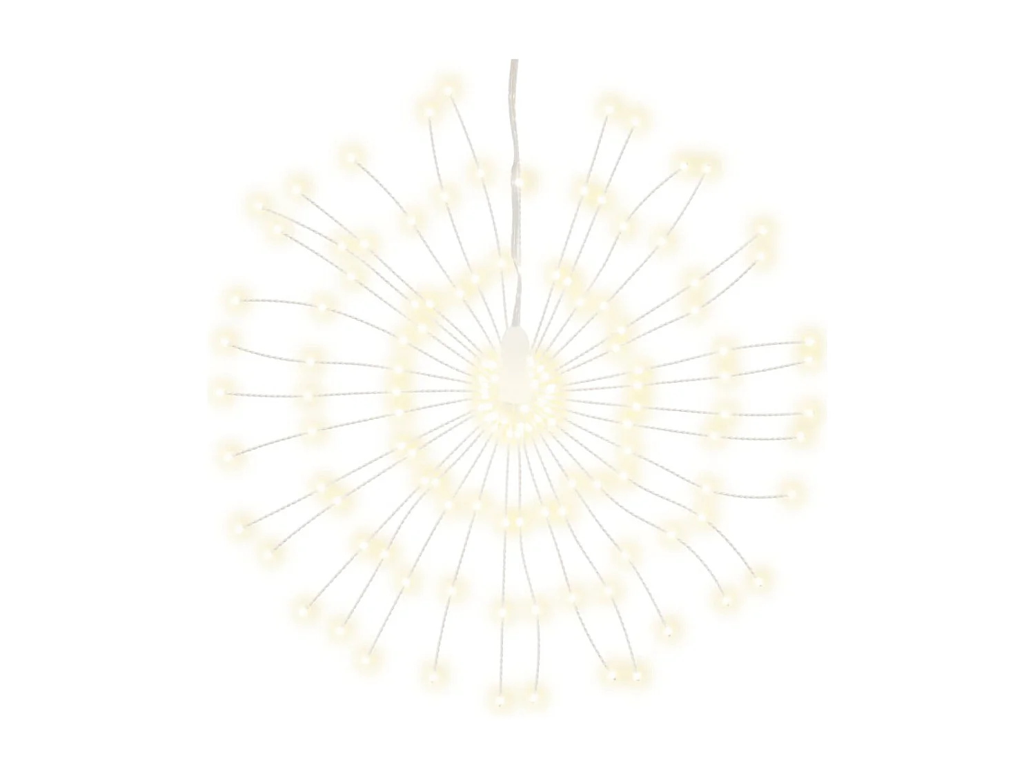 Strahlender Weihnachtsstern 140 warmweiße LEDs 17 cm