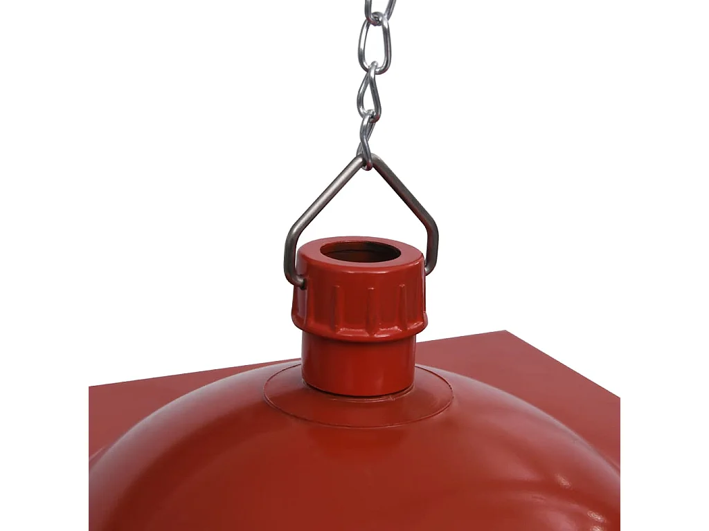 Lampada a sospensione natalizia luce LED Babbo Natale Rosso 27x27x45 cm