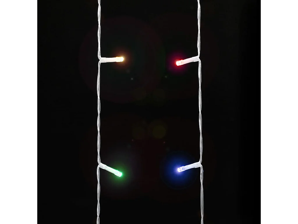 Guirlanda de árvore de natal 320 LEDs coloridos 375 cm