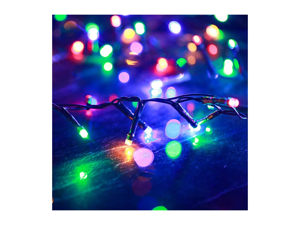 Kompakte LED-Girlande mit 2000 mehrfarbigen LEDs 45 m PVC