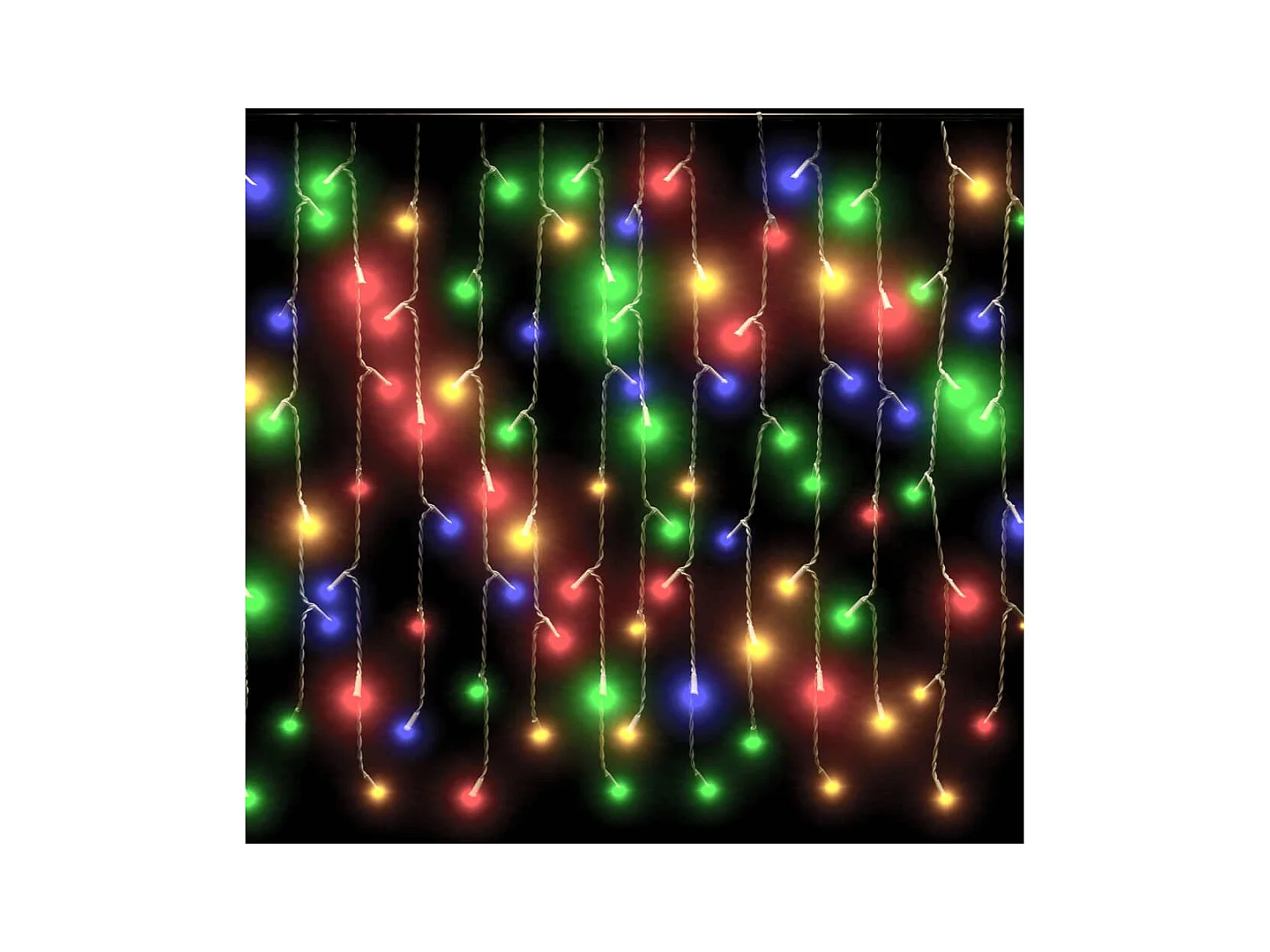 LED ijsblokjeslichtgordijn 10m 400LED Veelkleurig 8 functies