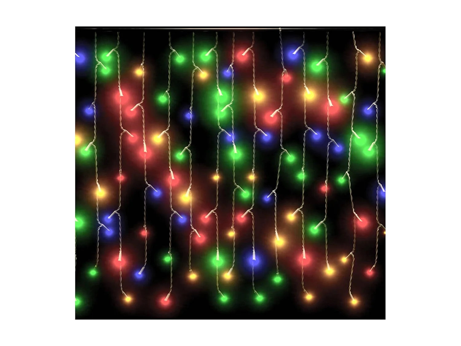 Rideau lumineux à glaçons LED 10m 400LED Multicolore 8fonctions
