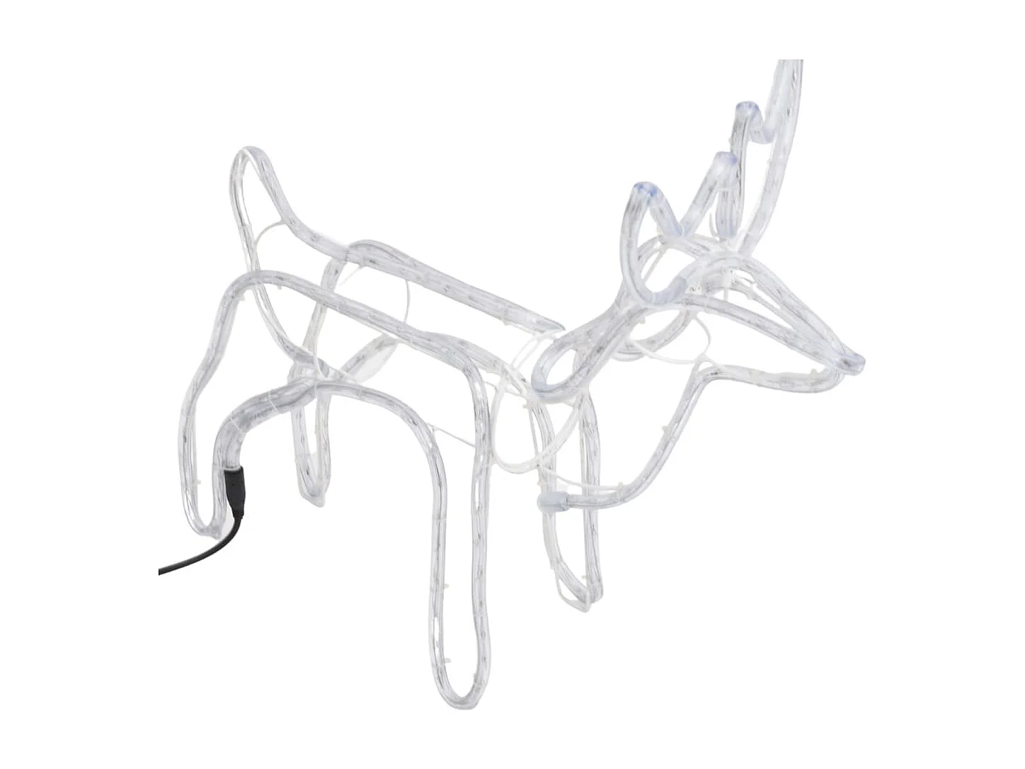 Renne di Natale 2 pz Bianco freddo 60x30x60 cm