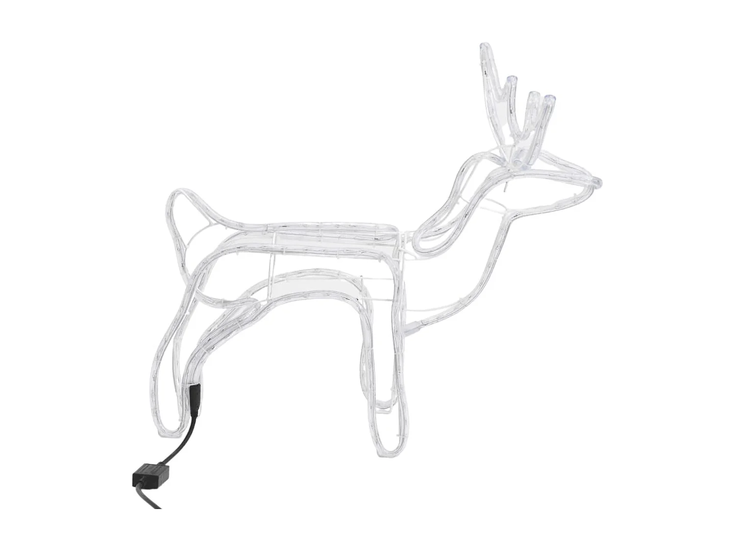 Renne di Natale 2 pz Bianco freddo 60x30x60 cm