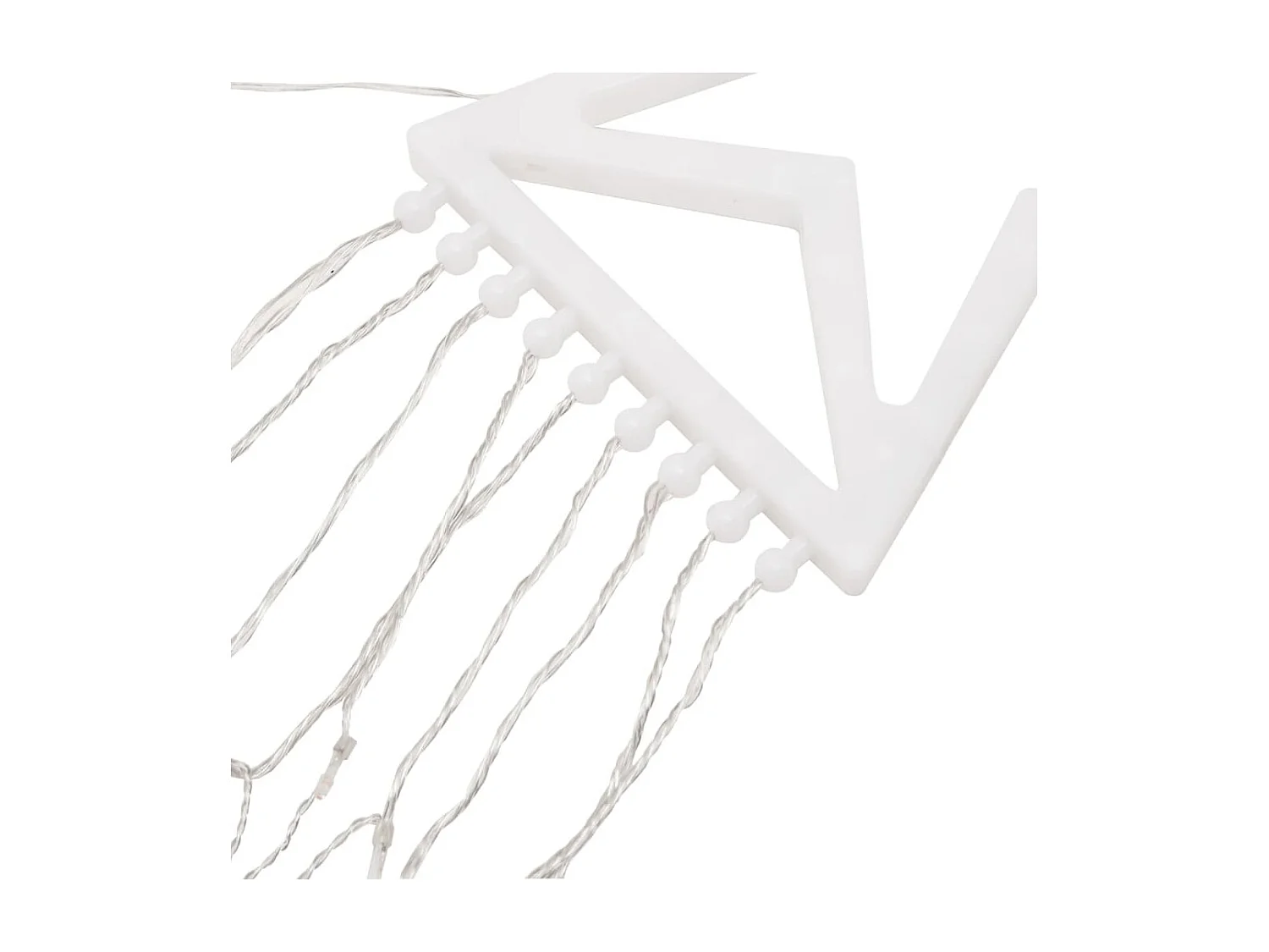 Ghirlanda per albero di Natale 320 LED bianco caldo 375 cm