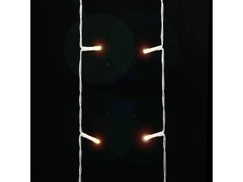 Guirlanda de árvore de Natal 320 LED branco quente 375 cm