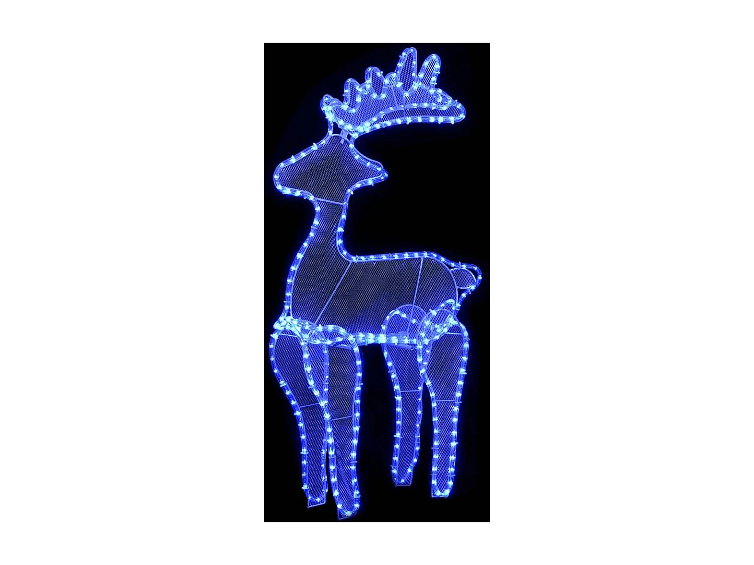 Décoration de Noël de renne avec maille 306 LED 60x24x89 cm