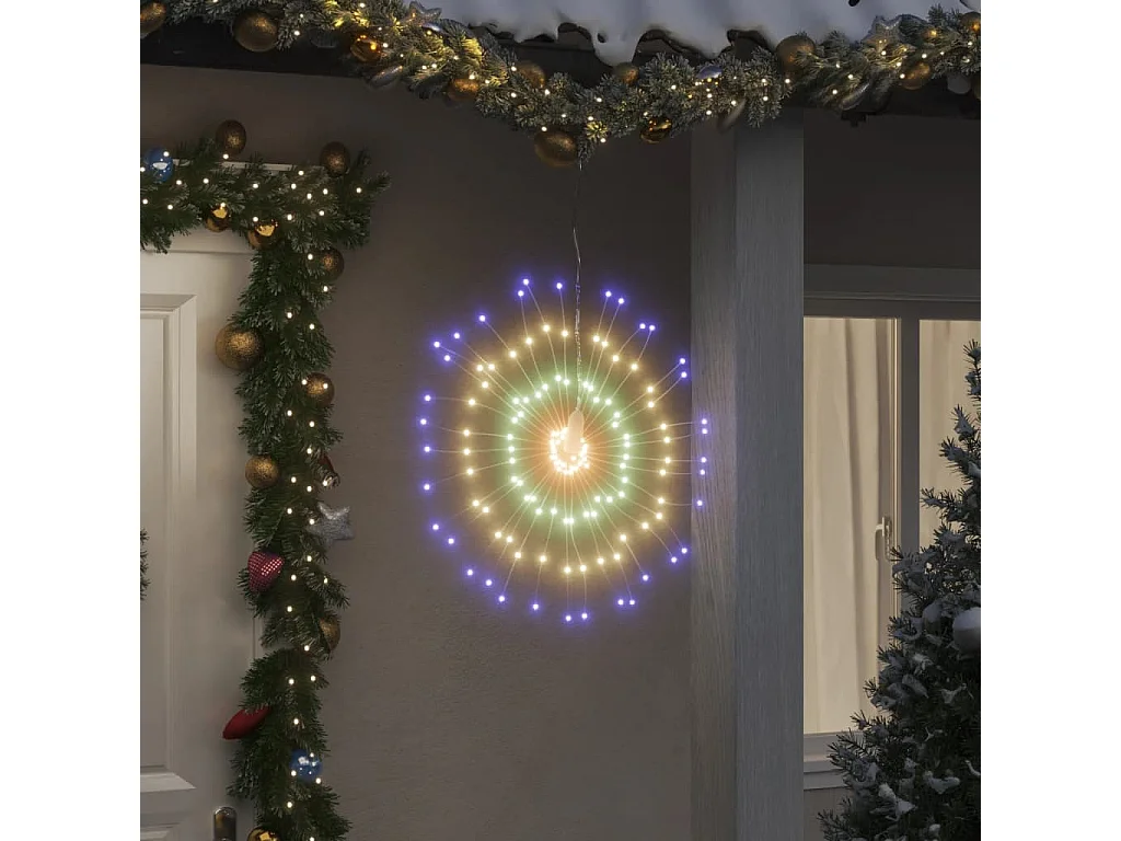 Strahlender Weihnachtsstern 140 LED mehrfarbig 17 cm