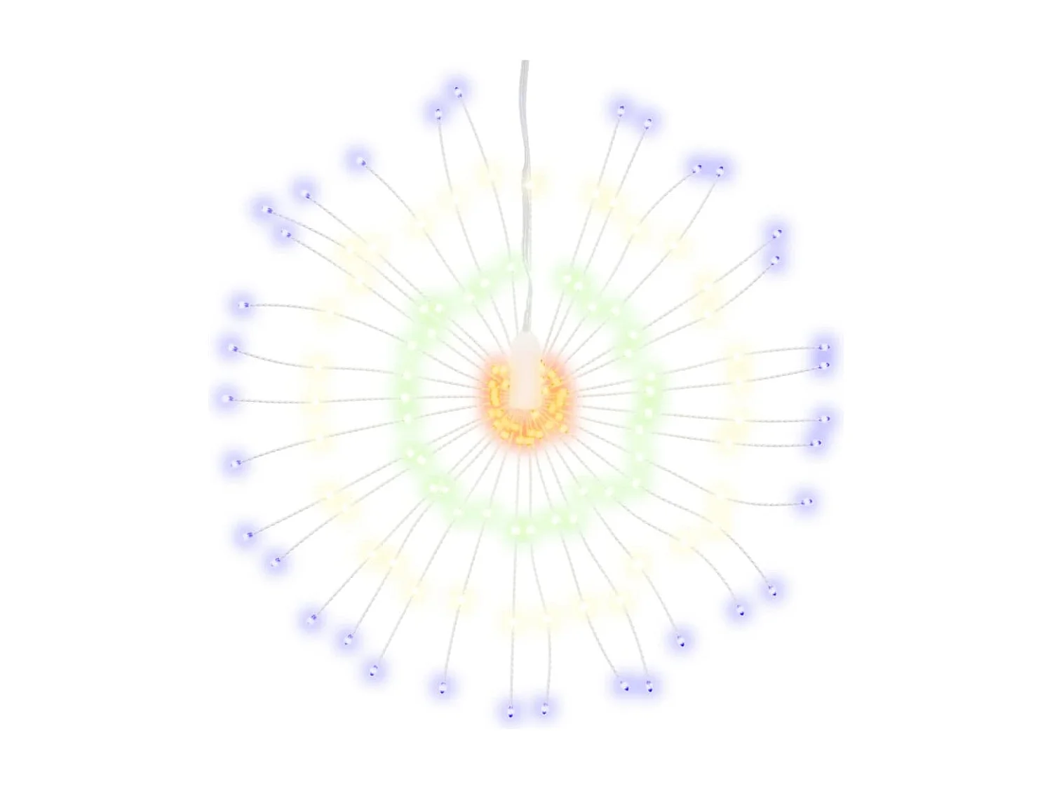 Strahlender Weihnachtsstern 140 LED mehrfarbig 17 cm