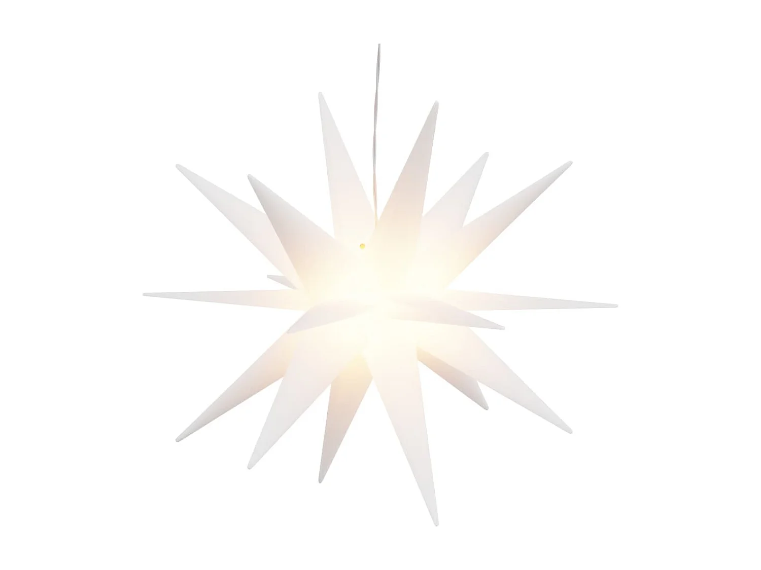 Luce natalizia con LED bianca pieghevole 43 cm