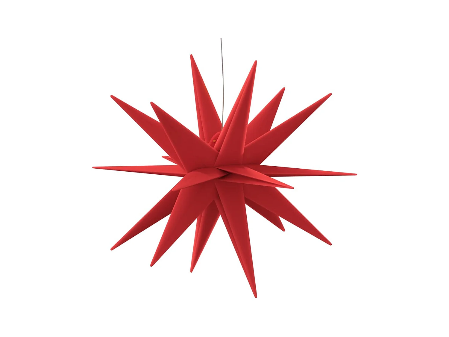 Estrella de Moravia con LED rojo plegable 43 cm