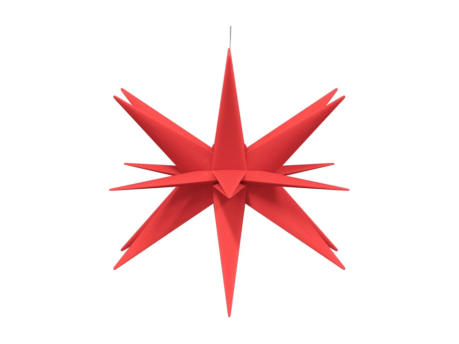 Stella Moravia con LED rosso pieghevole 43 cm