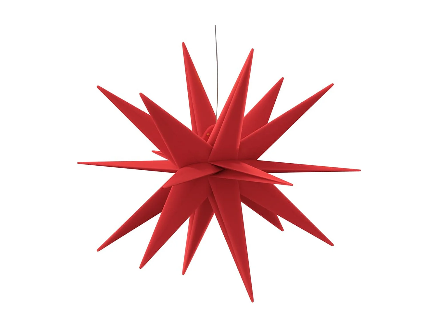 Stella Moravia con LED rosso pieghevole 43 cm