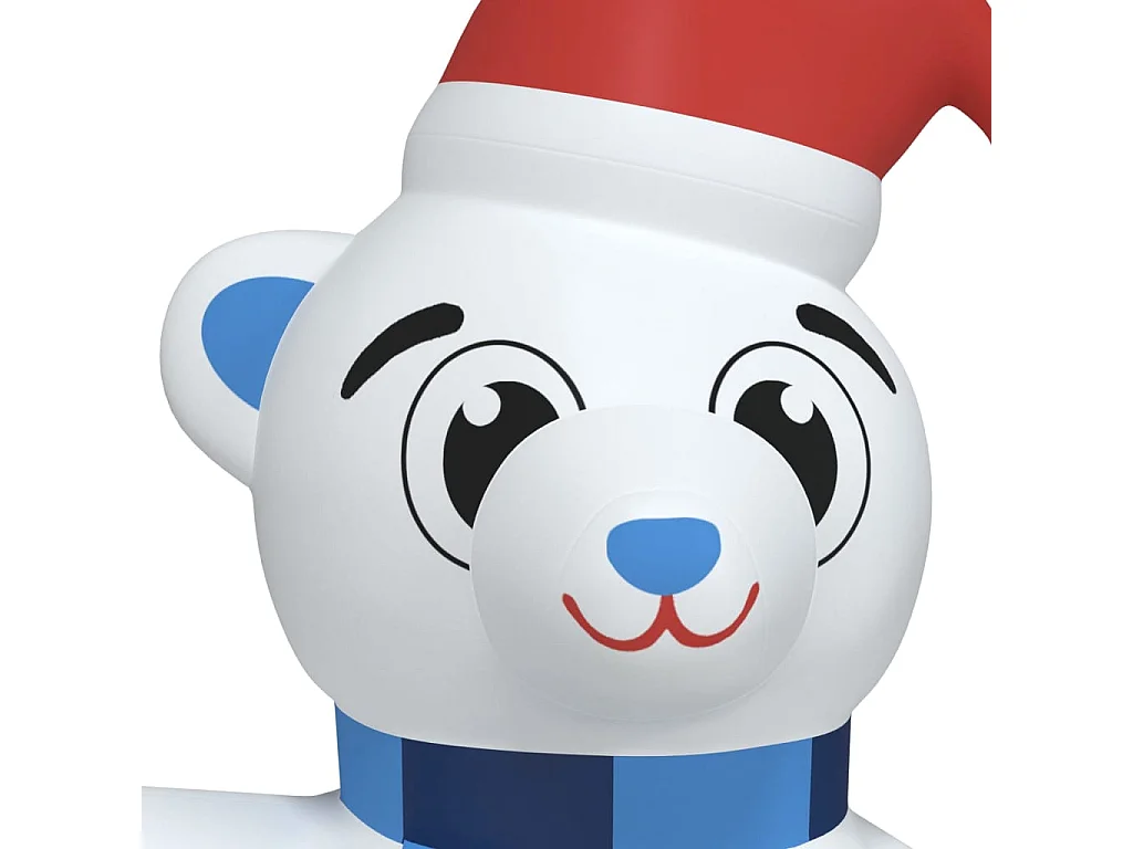 Ours en peluche gonflable de Noël à LED 180 cm