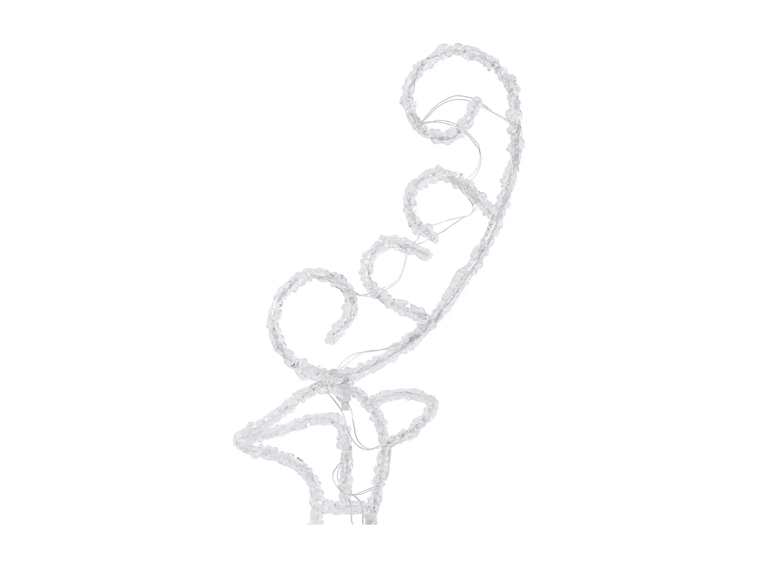 Renne/slitte volanti natalizie Acrilico 260x21x87 cm Bianco caldo