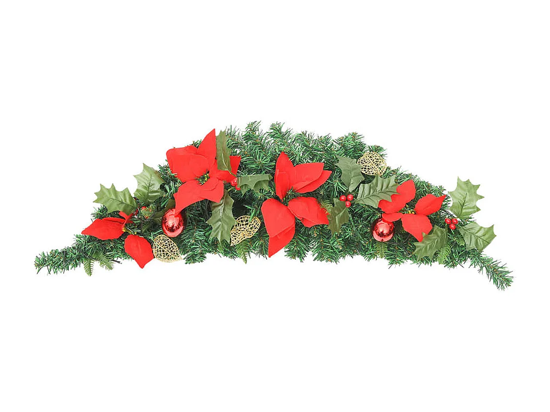 Arche de Noël avec lumières LED Vert 90 cm PVC