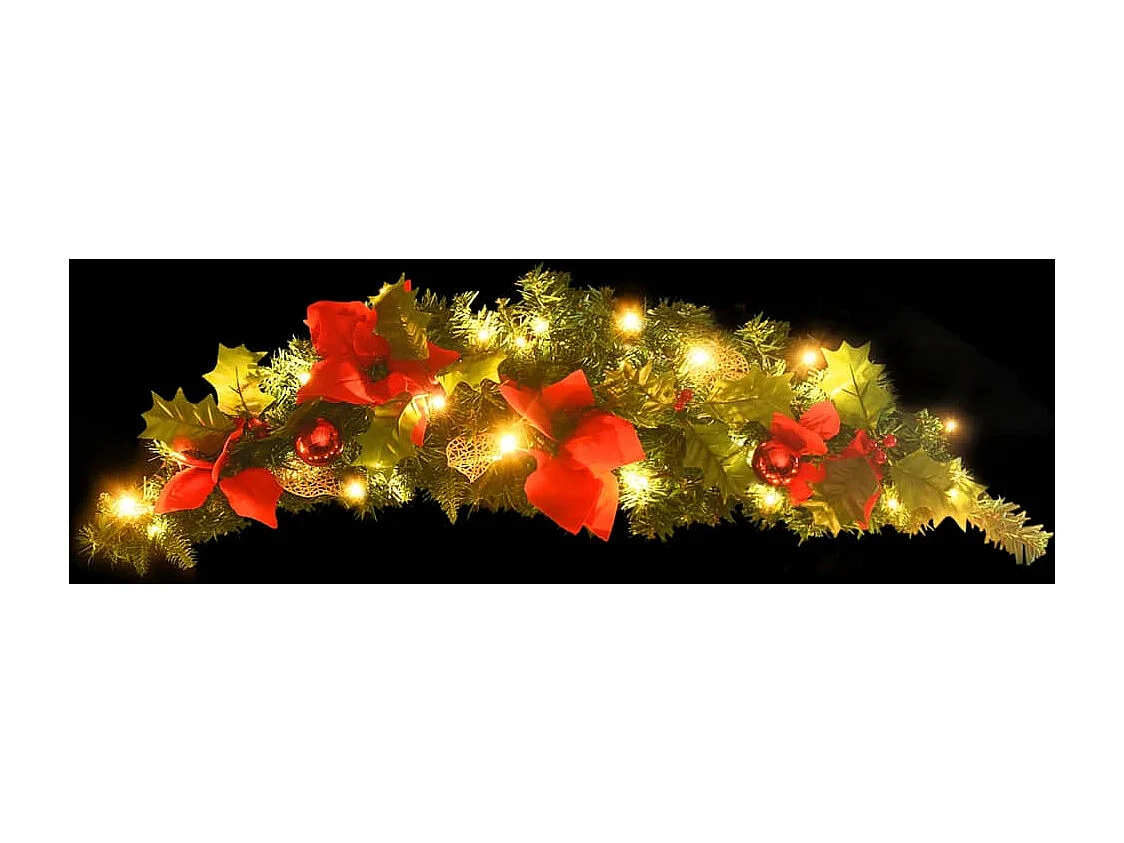 Arche de Noël avec lumières LED Vert 90 cm PVC