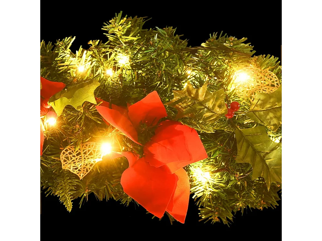 Arche de Noël avec lumières LED Vert 90 cm PVC