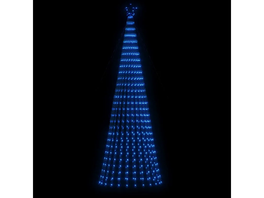 Albero di Natale conico luminoso 688 LED blu 300 cm