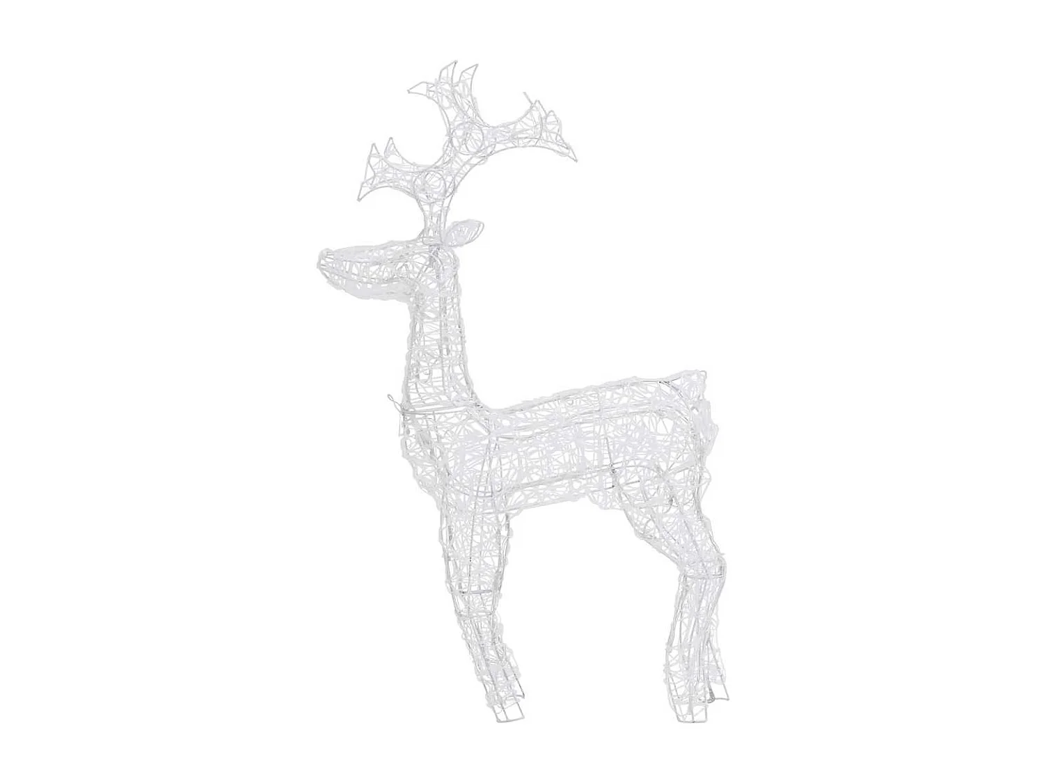 Decoración navideña reno 90 LED 60x16x100 cm Acrílico