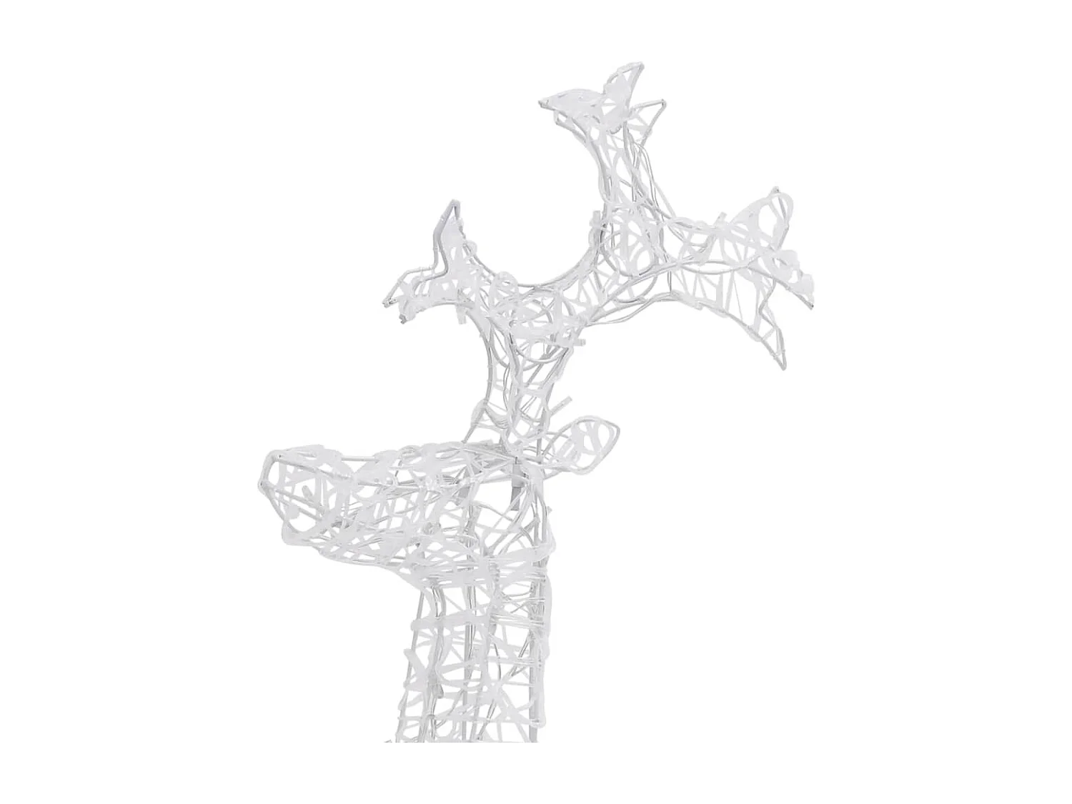 Decoración navideña reno 90 LED 60x16x100 cm Acrílico