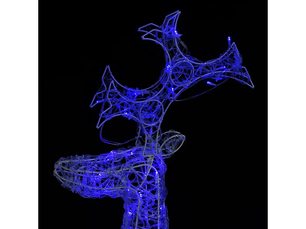 Renne de décoration de Noël 90 LED 60x16x100 cm Acrylique