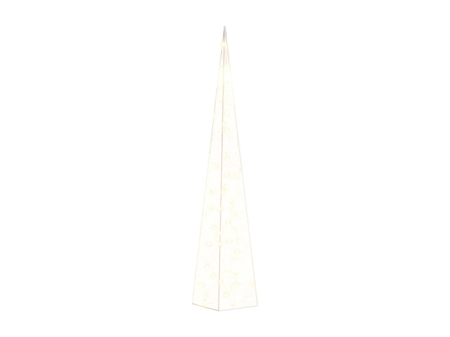 Cône lumineux décoratif à LED Acrylique Blanc chaud 90 cm