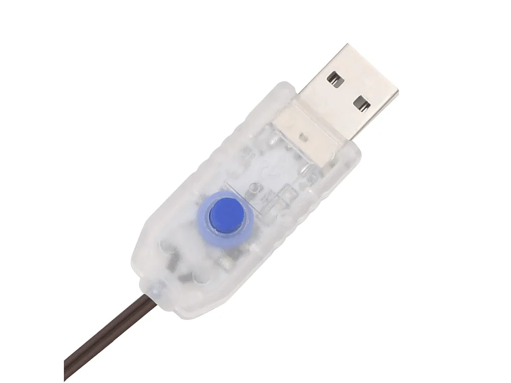 Decorazioni natalizie 4 pezzi renne 160 LED in rattan bianco caldo