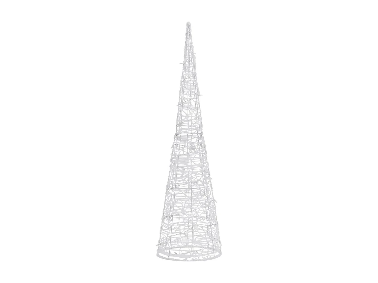 Cône lumineux décoratif pyramide à LED Acrylique Bleu 90 cm