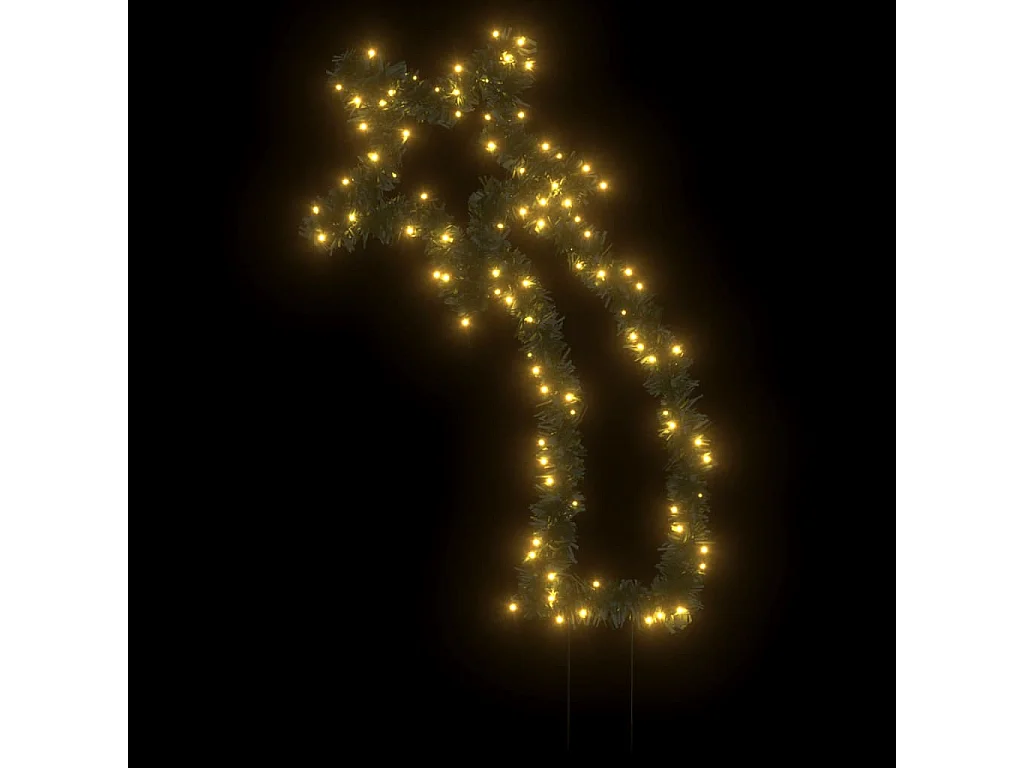 Decoración navideña de luces de meteoritos con estacas 115 LED 89 cm