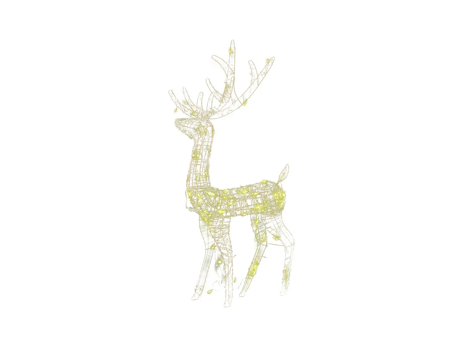 Rentier Weihnachtsdekoration Acryl 3 Stück 120 cm Warmweiß