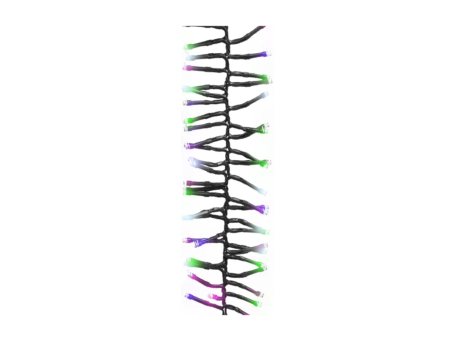 Guirlande à LED groupées 400 LED Multicolore pastel 7,4 m PVC