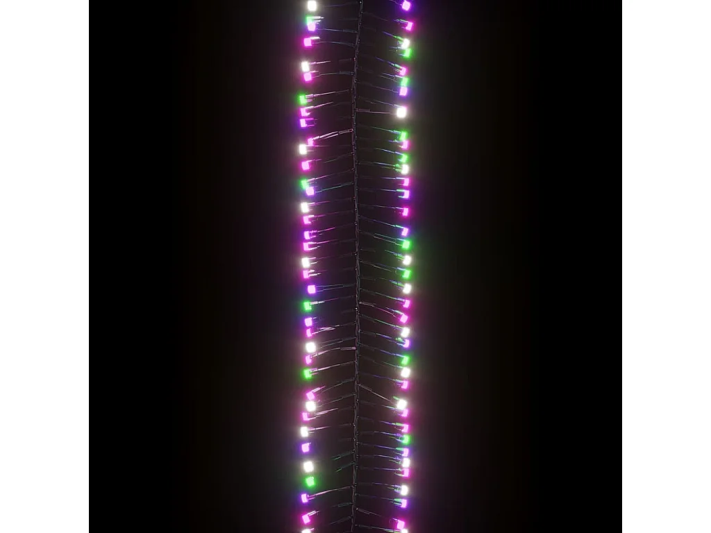 Guirlande à LED groupées 400 LED Multicolore pastel 7,4 m PVC