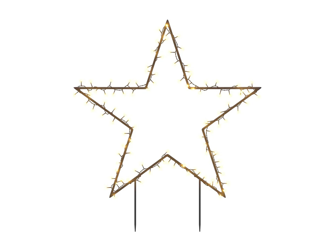 Decorazione luminosa stella di Natale con 115 picchetti LED 85 cm