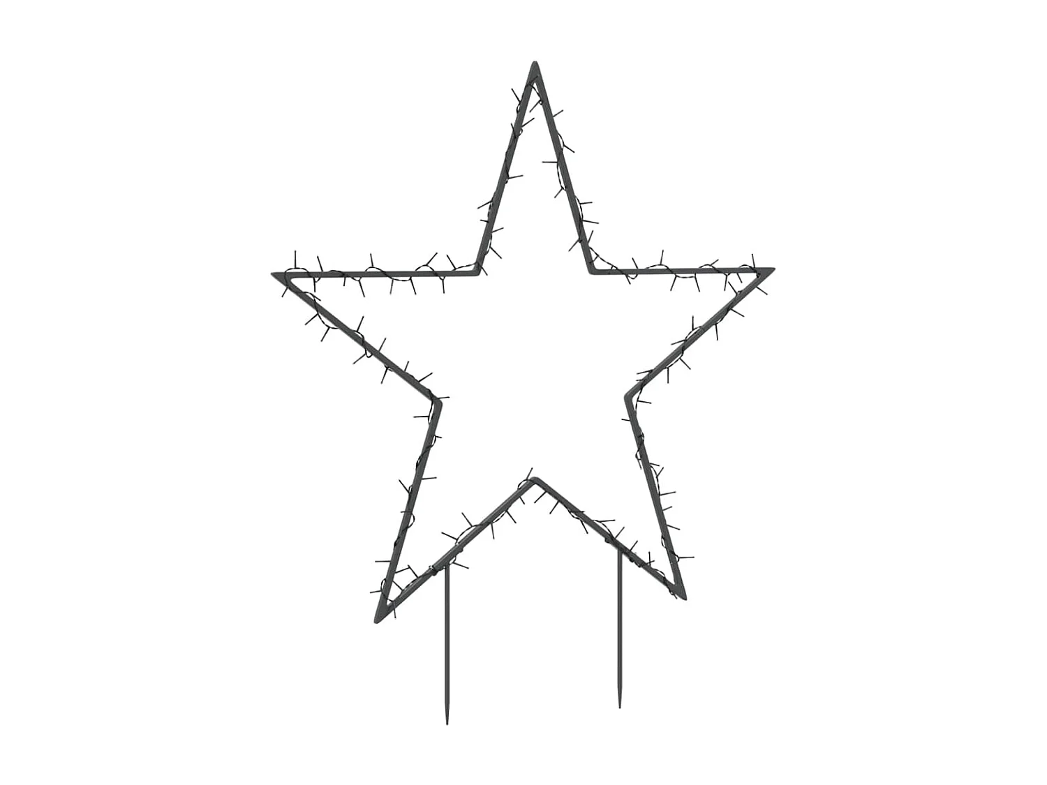 Decorazione luminosa stella di Natale con 115 picchetti LED 85 cm