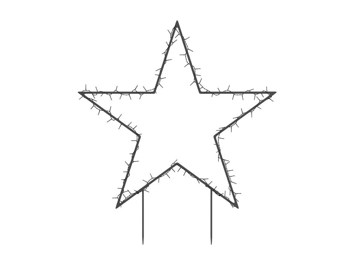 Decorazione luminosa stella di Natale con 115 picchetti LED 85 cm