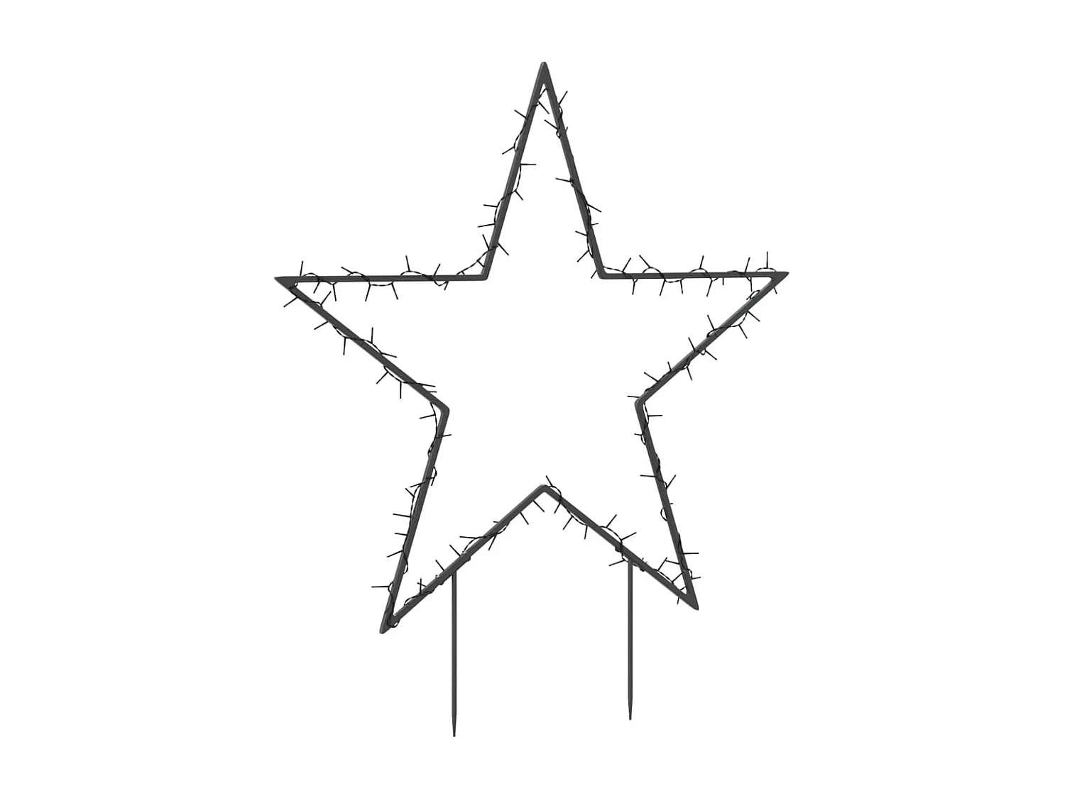 Decorazione luminosa stella di Natale con 115 picchetti LED 85 cm