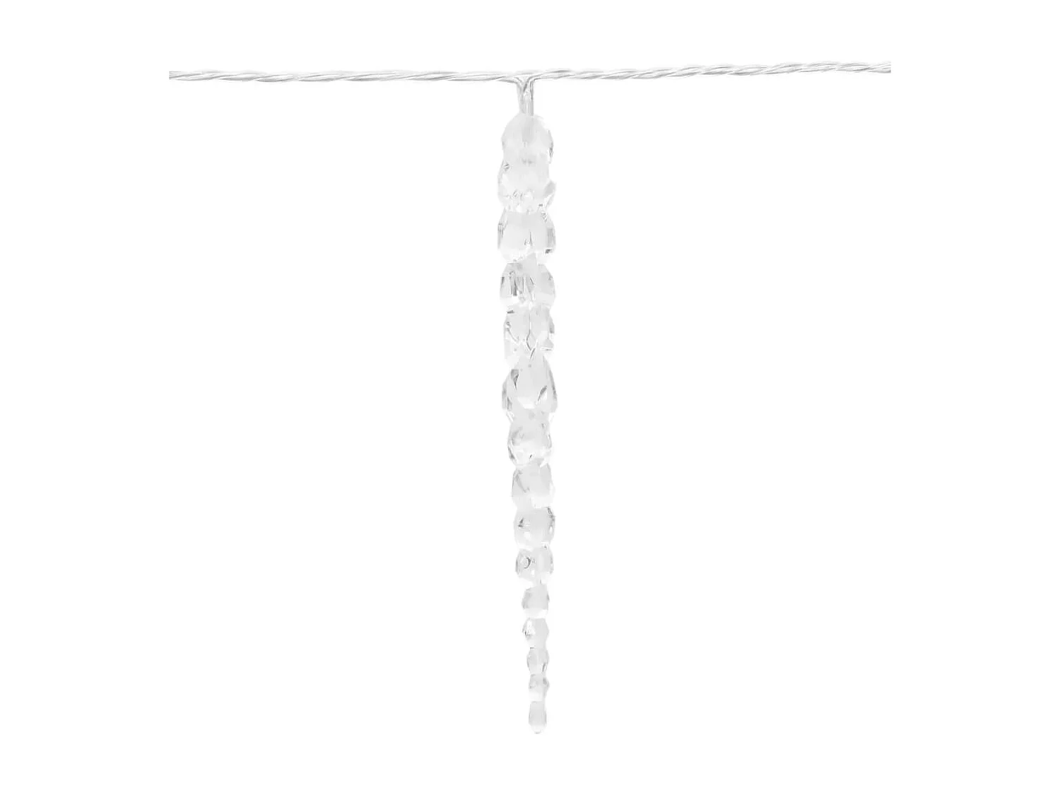 Ghirlanda natalizia di luci ghiacciolo 200 LED in PVC acrilico blu