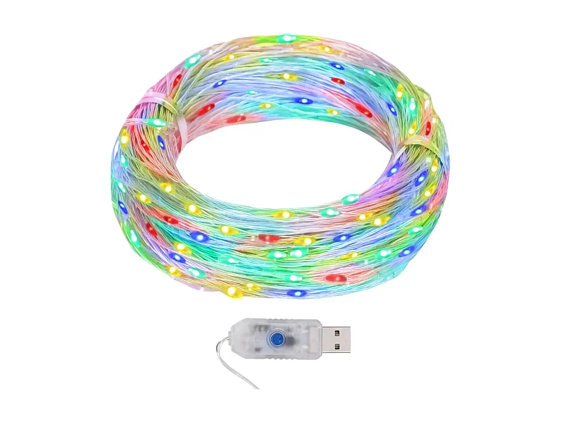 Guirlande lumineuse micro LED 40m 400 LED coloré 8 fonctions