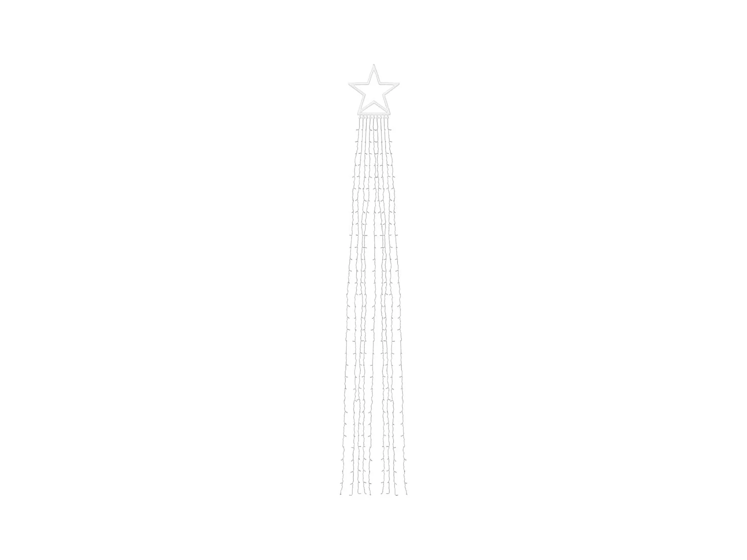Weihnachtsbaumgirlande 320 LED blau 375 cm