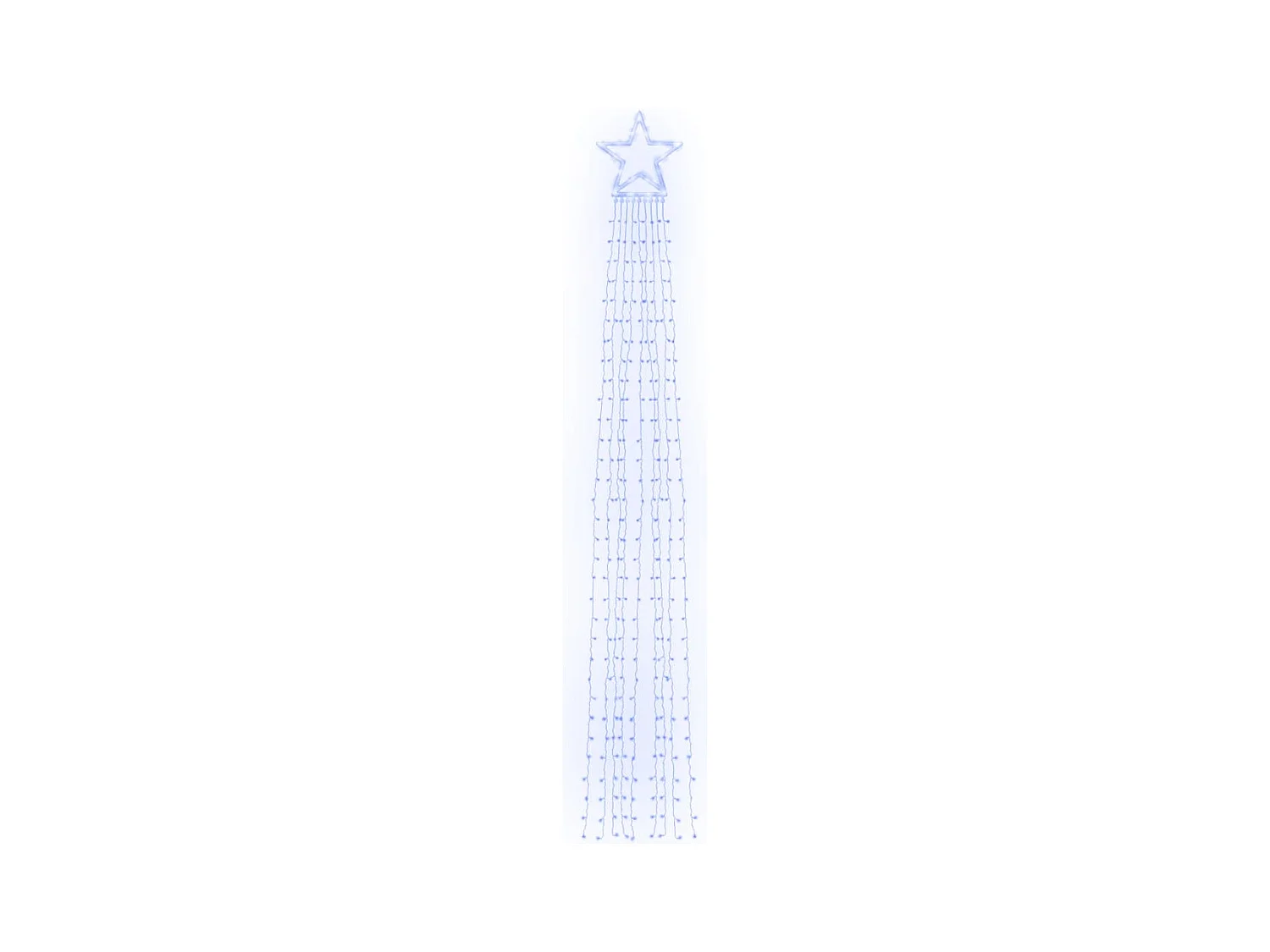 Weihnachtsbaumgirlande 320 LED blau 375 cm