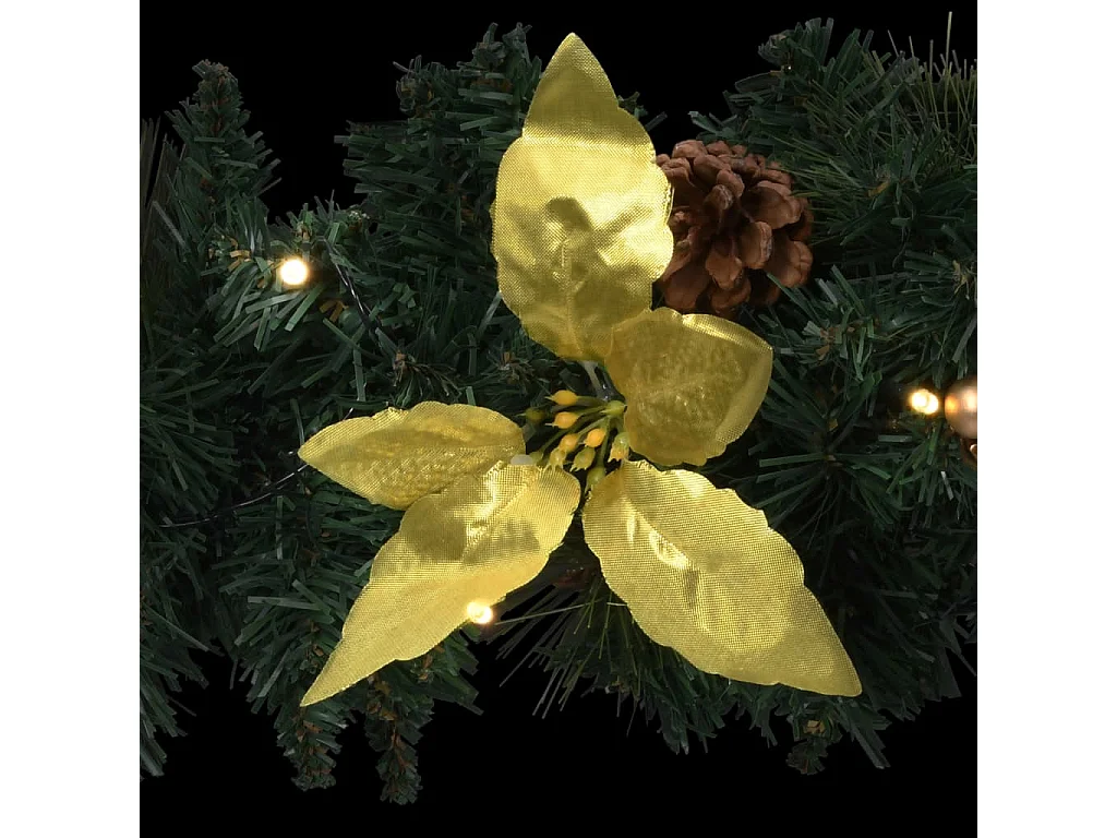 Arche de Noël avec lumières LED Vert 90 cm PVC