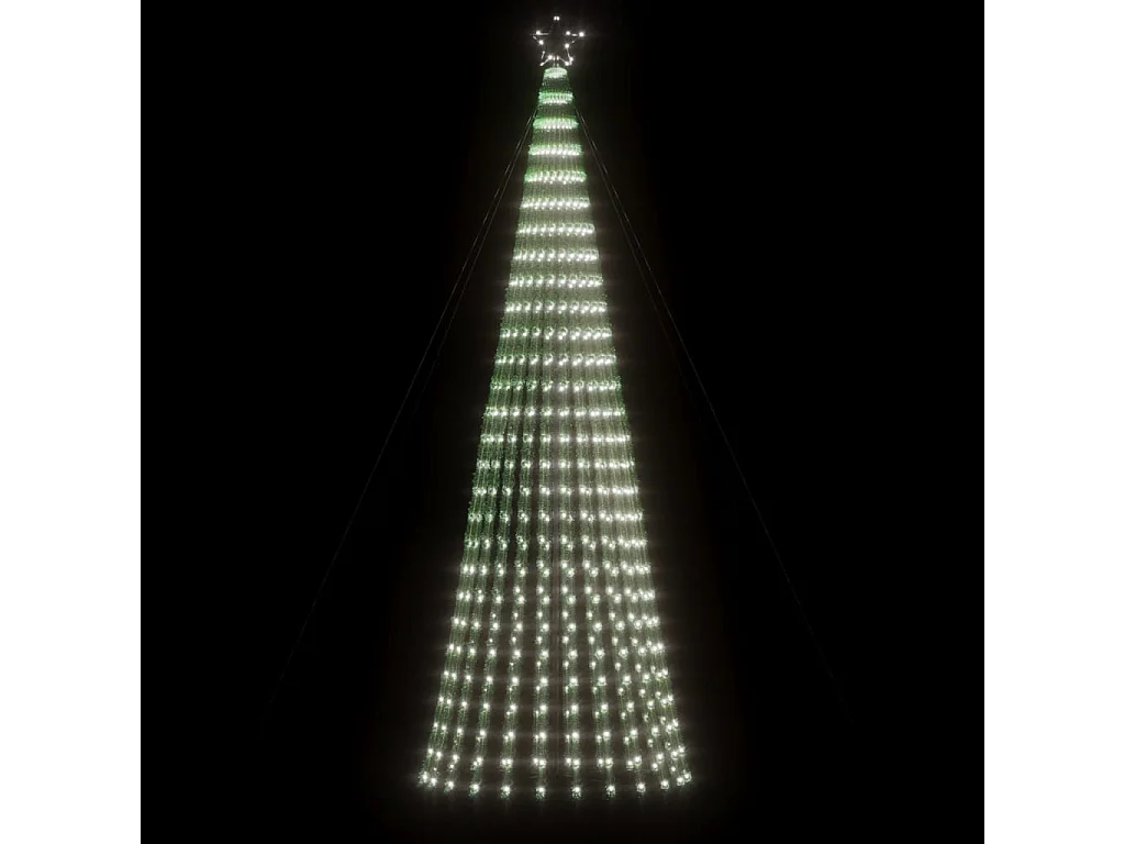 Árbol de Navidad luminoso cónico 688 LED blanco frío 300 cm