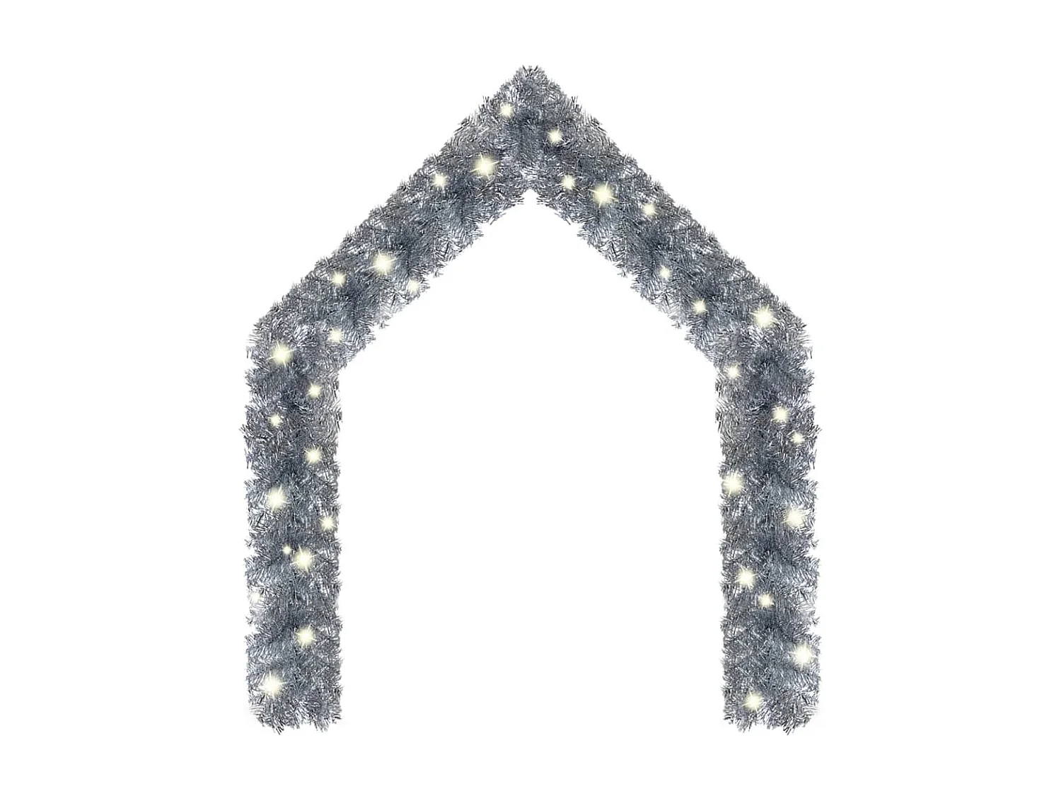 Guirlande de Noël avec lumières LED 10 m Argenté