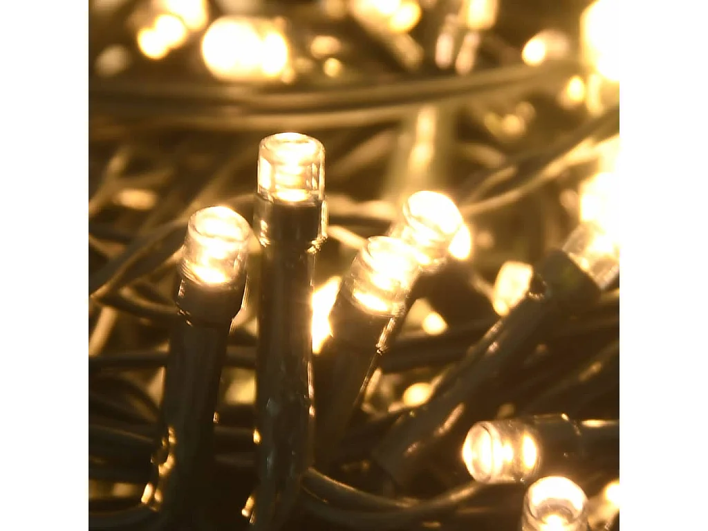 Set Weihnachtskugeln mit Plektrum und 300 LEDs 120 Stück Weiß und Grau