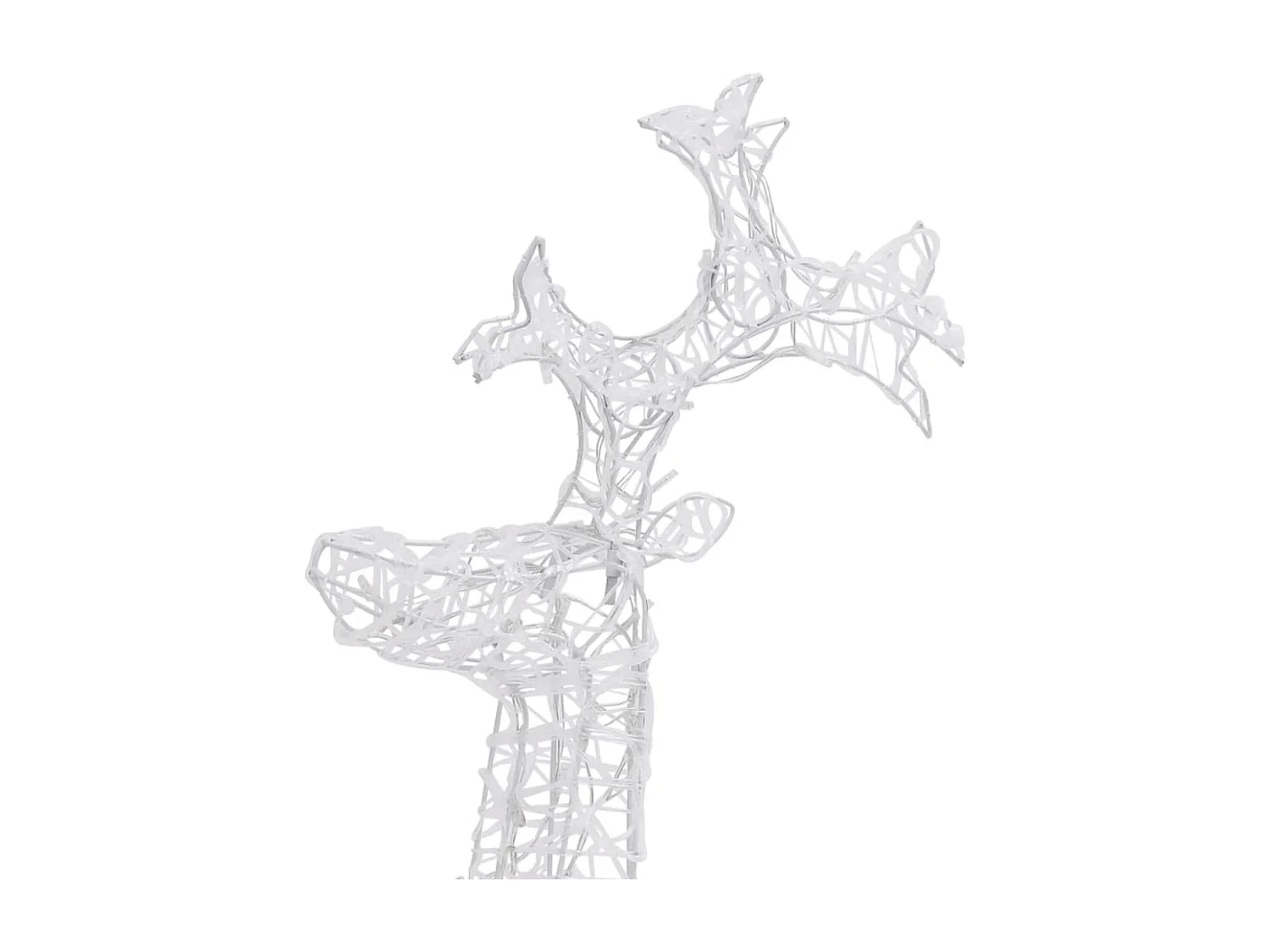 Décorations de Noël de renne 2 pcs 60x16x100 cm Acrylique