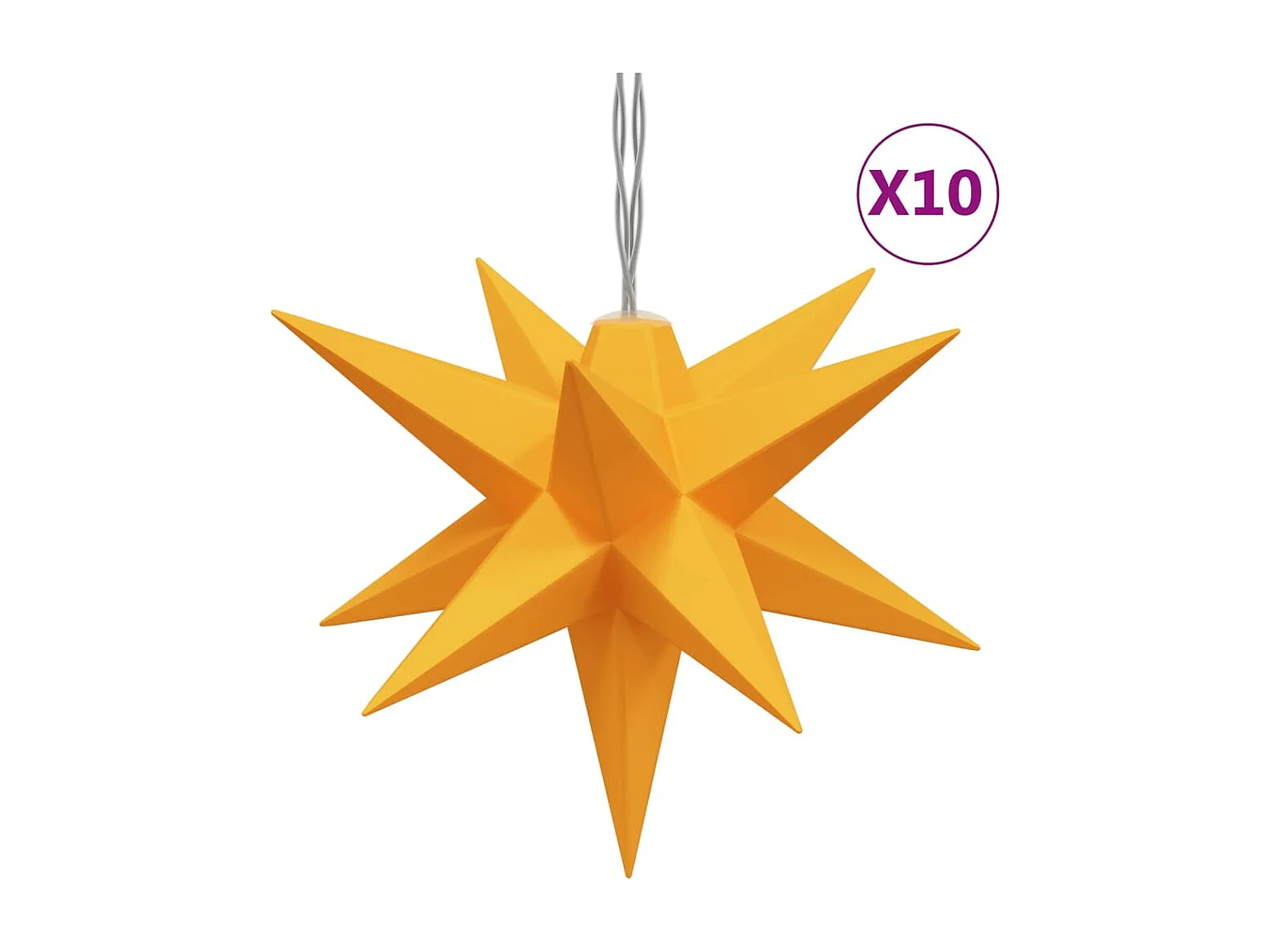 Lumière de Noël 10 LED jaune 10 cm